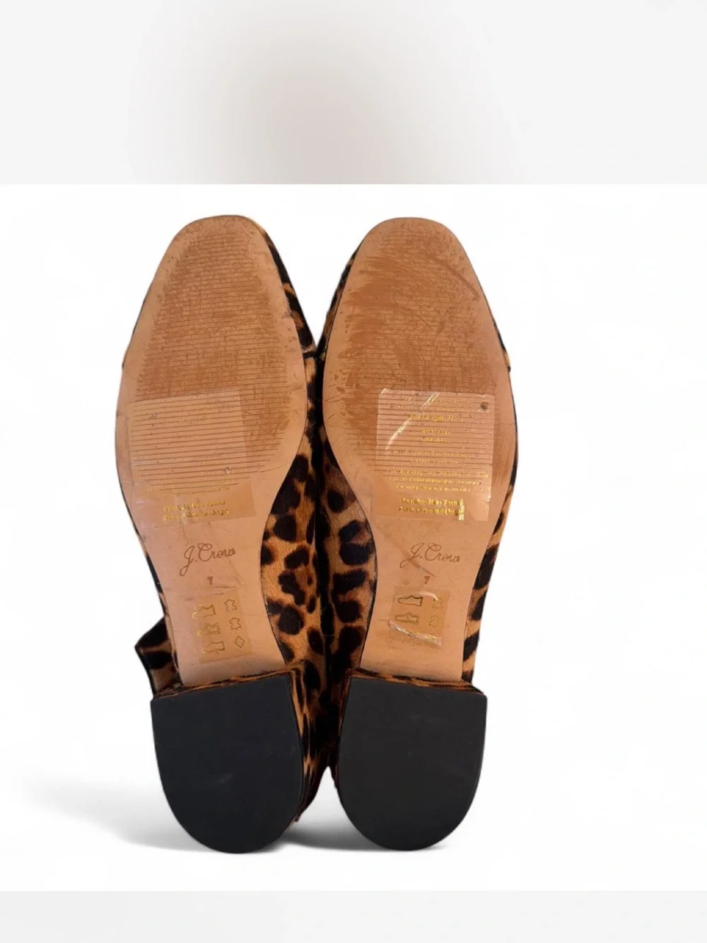 J. Crew Leopard Print Ankle Booties - Brown/Black